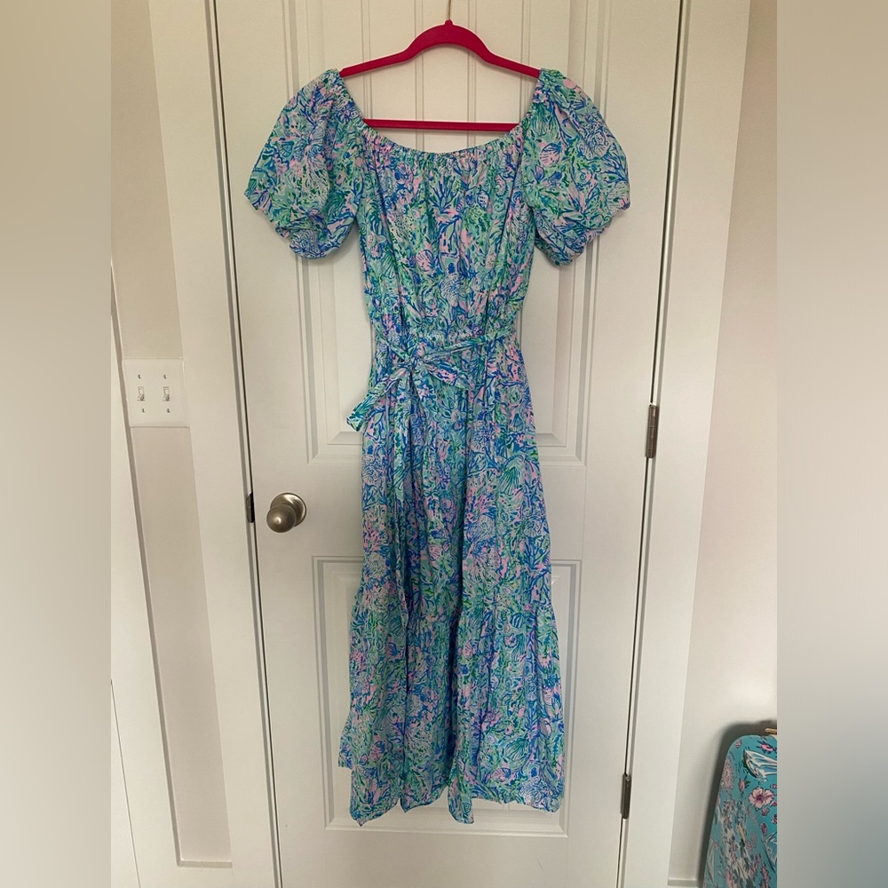 EUC Soleil It On Me MIDI Lilly Pulitzer Dress - large